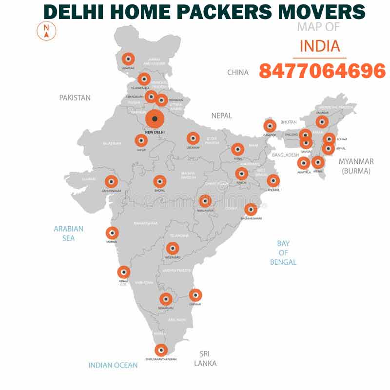 Delhi Home Packers Movers Location
